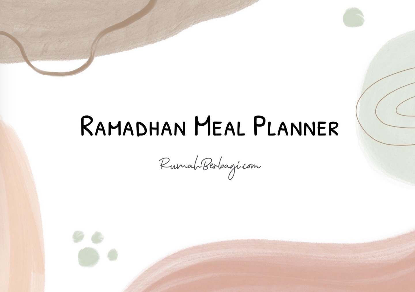 Rencana menu ramadhan